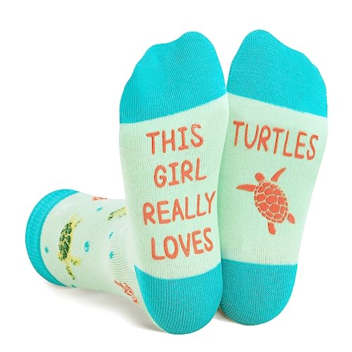 Funny Turtle Gifts for Boys, Gifts for Son, Kids Who Love Turtle, Cute Turtle Socks for Boys 7-10 Years Old