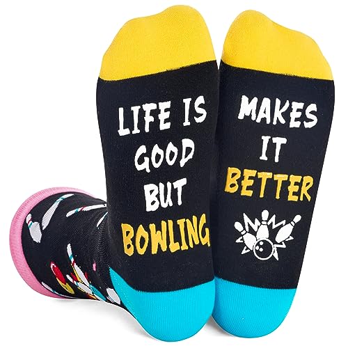 HAPPYPOP Funny Bowling Socks Men Sports socks for men, Novelty