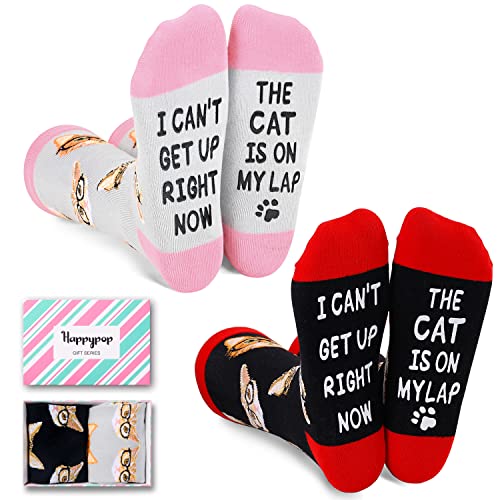  HAPPYPOP Funny Cat Gifts for Cat Lovers Cat Lover