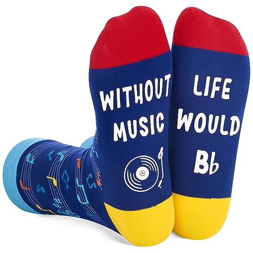  HAPPYPOP Funny Music Note Gifts Socks Music Socks For Women  Men Teens