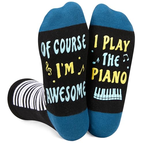  HAPPYPOP Funny Socks Music Gifts Piano Gifts For Women Teens