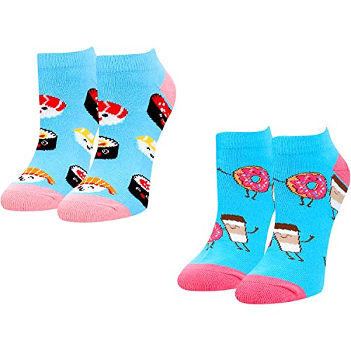 Women's Sushi Socks, Sushi Lover Gift, Funny Food Socks, Novelty Sushi Gifts, Gift Ideas for Women, Funny Sushi Socks for Sushi lovers, Mother's Day