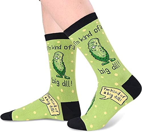 Women's Pickle Socks, Pickle Theme Socks, Pickle Gifts, Gifts for Women Who Have Everything, Pickle Lover Gift, Big Dill Pun Socks, Mothers Day Gifts