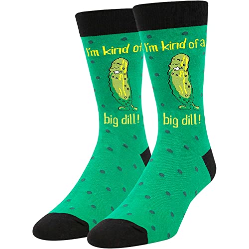 Unisex Pickle Socks, Pickle Lover Gift, Funny Food Socks, Novelty Pickle Gifts, Gift Ideas for Men Women, Funny Pickle Socks for Pickle lovers