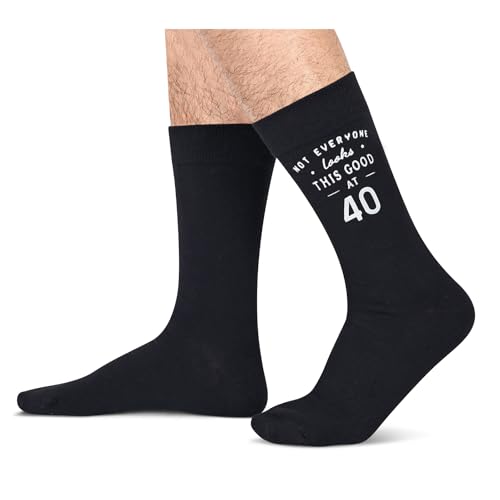 40th Birthday Gift Ideas Socks - Gifts for 40 Year Old Men Women, 40th Birthday Gifts for Him Her