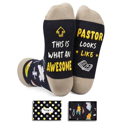 Funny Christian Gifts Men Pastor Appreciation Gifts, Christian Religious Socks Pastor Socks Jesus Socks