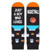 7th-12th Birthday Gift Ideas for Boys - Kids Novelty Socks, Soccer Basketball Hockey Baseball Gifts for Boys