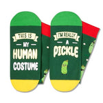 Funny Pickle Gifts, Pickle Socks Women Mens, Novelty Food Socks