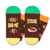 Unisex Steak Socks Meat Socks, Meat Gifts for Men Women, Steak Gifts Gifts for Steak Lovers