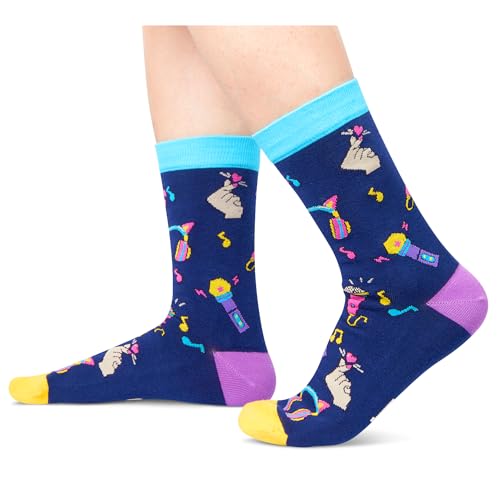 Funny Kpop Socks K-Pop Gifts Teen Girls, Korean Drama Gifts, Gifts For Kpop Lovers, Gifts For Kpop Fans, Kpop Merch Music Gifts Music Socks