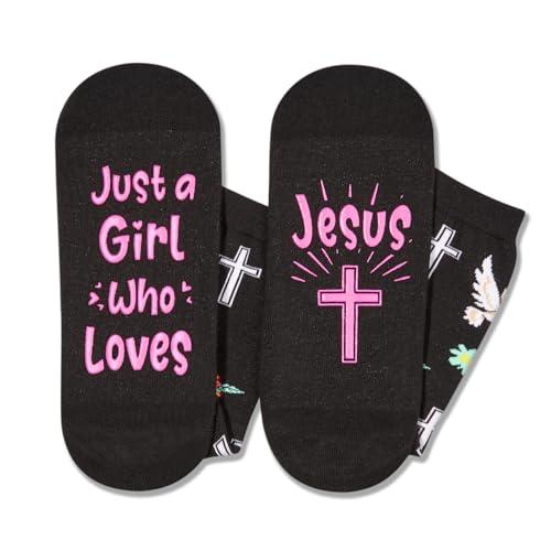 Christian Religious Jesus Gifts Women, Funny Christian Socks Religious Faith Socks Girls