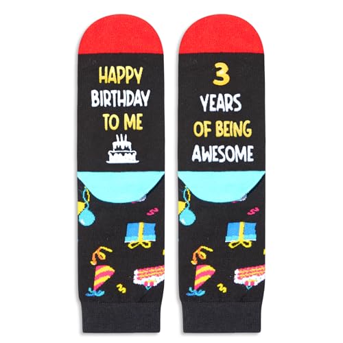 3rd Birthday Gifts for 3 Year Old Boys Girls, Three Year Old Boy Girl Gifts Presents, Toddler Boy Girl Socks 3t