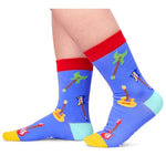 Crazy Guitar Gifts for Boys Girls, Guitar Lovers Gifts Novelty Funny Socks for Kids, Music Band Gifts for Guitar Players