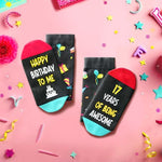 Gifts for 17 Year Old Boy Girl, 17th Birthday Gifts for Teen Boys Girls, 17th Birthday Socks