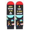 8 Eight Year Old Boy Girl Gift, 8 Year Old Socks, Birthday Presents for 8 Year Olds, Boy Girl Age 8 Gift Ideas