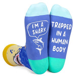 Funny Shark Socks Crazy Shark Gifts for Women Men, Shark Gifts for Shark Lovers Animal Socks Ocean Gifts Teens Boys Girls