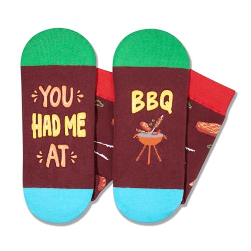 Unisex BBQ Socks Steak Meat Socks, Steak Gifts Meat Grill Master Gifts for Men Women