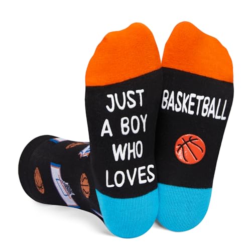 7th-12th Birthday Gift Ideas for Boys - Kids Novelty Socks, Soccer Basketball Hockey Baseball Gifts for Boys