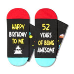 52th Birthday Gifts for Men Women, Socks for 52 Year Old Him Her, 52 Year Old Gifts