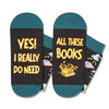 Book Lover Gifts for Women Men, Novelty Reading Book Gifts for Book Lovers Females Males Students, Book Socks for Teens Boys and Girls