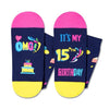 15th Birthday Gifts, Gifts for 15 Year Olds, Quinceanera Gifts, Funny Socks for Teens