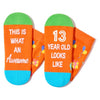 13th Birthday Gifts for 13 Year Old Girl Boy, Teenage Girl Boy Gifts for 13 Year Olds, Happy 13th Birthday Socks for Teens