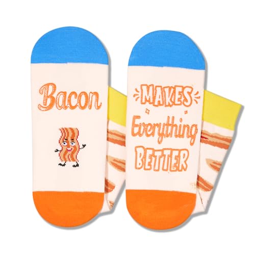 Funny Bacon Gifts Bacon Lover Gifts, Bacon Socks Men Women Meat Socks, Novelty Socks