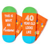 40 Year Old Birthday Gifts for Middle Aged Women Men, Best Gifts for 40 Year Old Woman Man, 40th Birthday Gifts for Her Him, 40th Birthday Socks