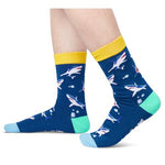 Funny Shark Socks Crazy Shark Gifts for Women Men, Shark Gifts for Shark Lovers Marine Socks Ocean Gifts Teens Boys Girls