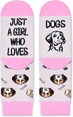 Crazy Socks Kids Dog Socks Girls, Funny Gifts for Girls 7 to 10 Years