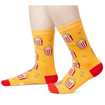 Funny Popcorn Gift Movie Night Gift For Women, Popcorn Socks Corn Movie Socks