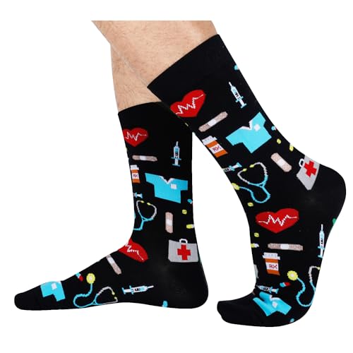 2Packs Funny Doctor Pharmacist Pharmacy Nursing Students Gifts, Medical Assistant Doctor Pharmacy Socks