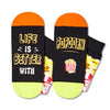 Popcorn Socks Corn Movie Socks Men Women, Popcorn Gift Movie Lovers Gift Ideas, Movie Night