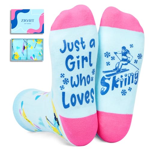 Gifts For Skiers Snowboarders, Skiing Gifts Ski Gifts Snowboarding Gifts, Ski Socks Skiing Socks Girls Womens, Snowboarding Youth Socks