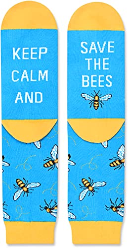 Gender-Neutral Bee Gifts, Unisex Bee Socks for Women and Men, Bee Gifts Animal Socks