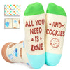 Cookies Gift Baker Gifts Men Women, Baking Socks Cookie Milk Socks