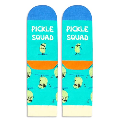 Kid'S Socks Pickle Socks For Boys Girls 7-9 Years, Crazy Fun Funny Socks, Pickle Squad