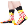 Popcorn Socks Corn Movie Socks Men Women, Popcorn Gift Movie Lovers Gift Ideas, Movie Night