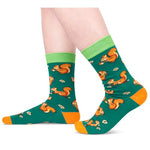 Funny Squirrel Gifts for Squirrel Lovers, Fun Squirrel Socks for Women Men Mom Dad Him Her Stocking Stuffers