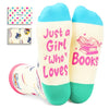 Book Lover Gifts for Women, Novelty Reading Gifts Book Gifts for Book Lovers Girls, Crazy Book Reading Socks for Teen Girls