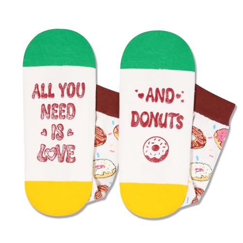 Donut Socks Women Men, Donut Gifts Teen Girl Gifts, All You Need Is Love And Donuts