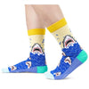 Funny Shark Socks Crazy Shark Gifts for Women Men, Shark Gifts for Shark Lovers Animal Socks Ocean Gifts Teens Boys Girls