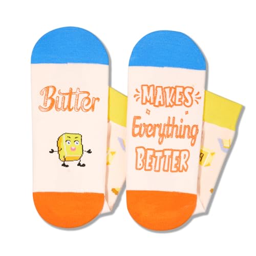 Funny Socks Men Women, Butter Socks Butter Gifts, Breakfast Socks Food Socks