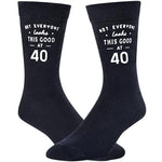 40th Birthday Gift Ideas Socks - Gifts for 40 Year Old Men Women, 40th Birthday Gifts for Him Her