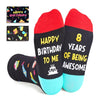 8 Eight Year Old Boy Girl Gift, 8 Year Old Socks, Birthday Presents for 8 Year Olds, Boy Girl Age 8 Gift Ideas