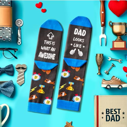 Gifts For Dad From Daughter Son, Unique Fathers Day Gift Ideas, Fathers Day Socks Funny Dad Socks