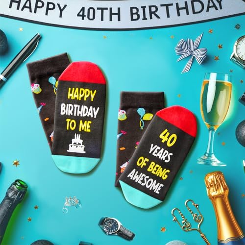 40 Year Old Birthday Gifts for Middle Aged Men Women, Best Gifts for 40 Year Old Man Woman, 40th Birthday Gifts for Him Her, 40th Birthday Socks