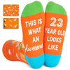 23 Year Old Girl Boy Gifts, Gifts for 23 Year Old Woman Man Female Male, Birthday Socks for Her Him