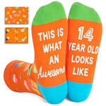 14th Birthday Gifts for 14 Year Old Teenage Girl Boy, 14 Yr Old Girl Boy Gift Ideas, Happy Birthday Socks