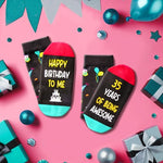 35th Birthday Gifts for Him Her Men Women, 35 Year Old Socks for Male Female, Best Gifts for 35 Year Old Man Woman